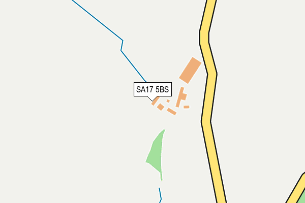 SA17 5BS map - OS OpenMap – Local (Ordnance Survey)