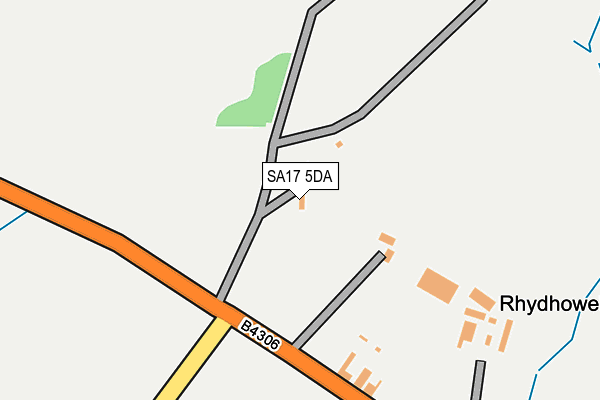SA17 5DA map - OS OpenMap – Local (Ordnance Survey)