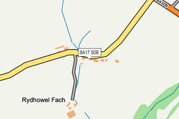 SA17 5DE map - OS OpenMap – Local (Ordnance Survey)