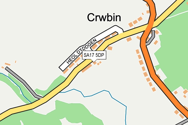 SA17 5DP map - OS OpenMap – Local (Ordnance Survey)