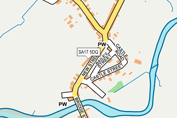 SA17 5DQ map - OS OpenMap – Local (Ordnance Survey)