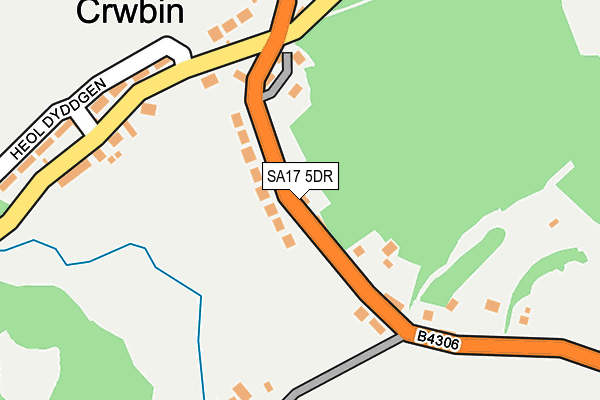 SA17 5DR map - OS OpenMap – Local (Ordnance Survey)