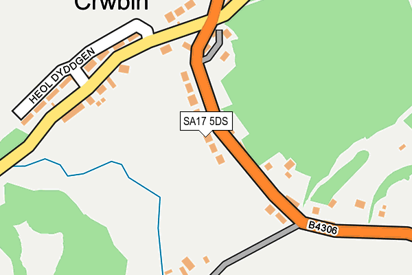 SA17 5DS map - OS OpenMap – Local (Ordnance Survey)