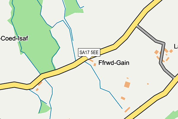SA17 5EE map - OS OpenMap – Local (Ordnance Survey)