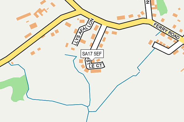 SA17 5EF map - OS OpenMap – Local (Ordnance Survey)