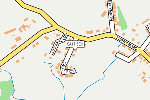 SA17 5EH map - OS OpenMap – Local (Ordnance Survey)