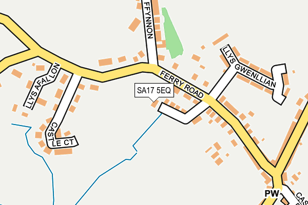 SA17 5EQ map - OS OpenMap – Local (Ordnance Survey)