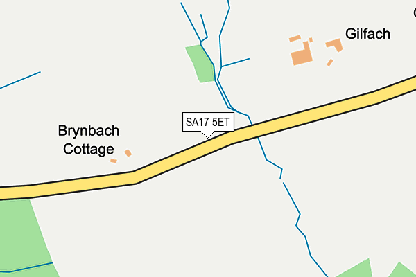 SA17 5ET map - OS OpenMap – Local (Ordnance Survey)