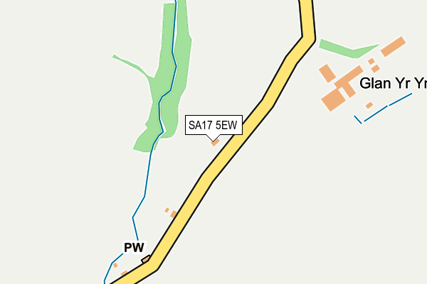 SA17 5EW map - OS OpenMap – Local (Ordnance Survey)