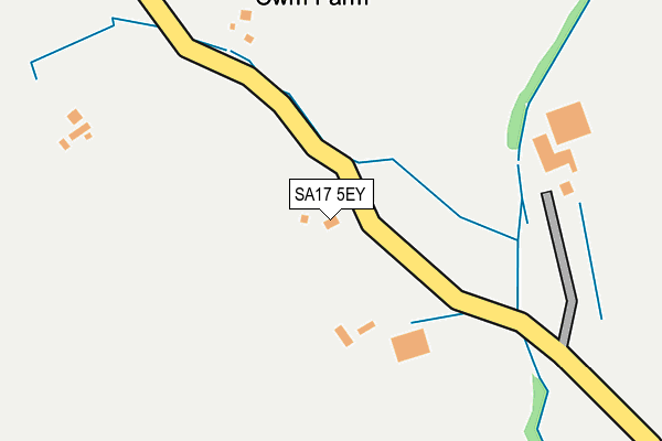 SA17 5EY map - OS OpenMap – Local (Ordnance Survey)