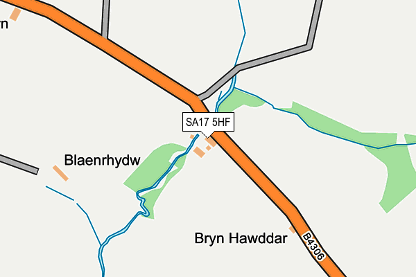 SA17 5HF map - OS OpenMap – Local (Ordnance Survey)