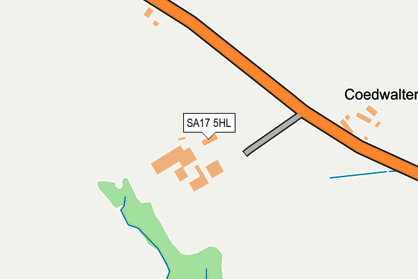 SA17 5HL map - OS OpenMap – Local (Ordnance Survey)