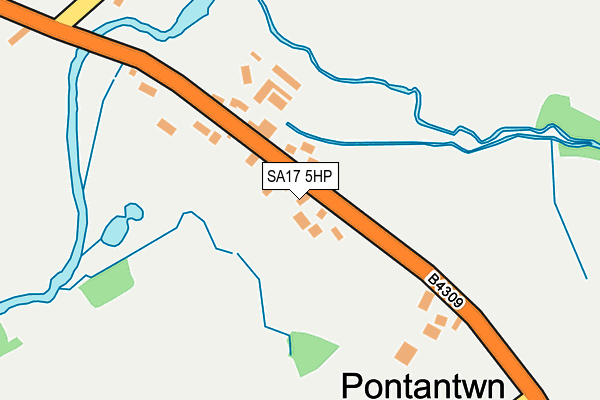 SA17 5HP map - OS OpenMap – Local (Ordnance Survey)