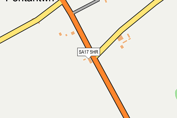 SA17 5HR map - OS OpenMap – Local (Ordnance Survey)