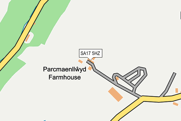 SA17 5HZ map - OS OpenMap – Local (Ordnance Survey)
