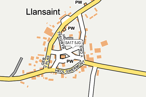 SA17 5JG map - OS OpenMap – Local (Ordnance Survey)