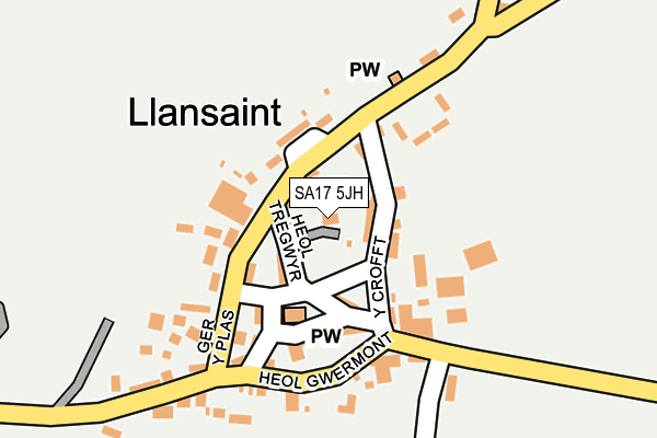 SA17 5JH map - OS OpenMap – Local (Ordnance Survey)