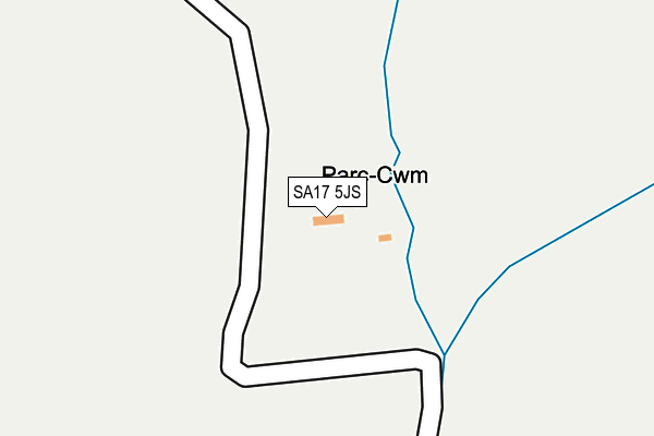 SA17 5JS map - OS OpenMap – Local (Ordnance Survey)