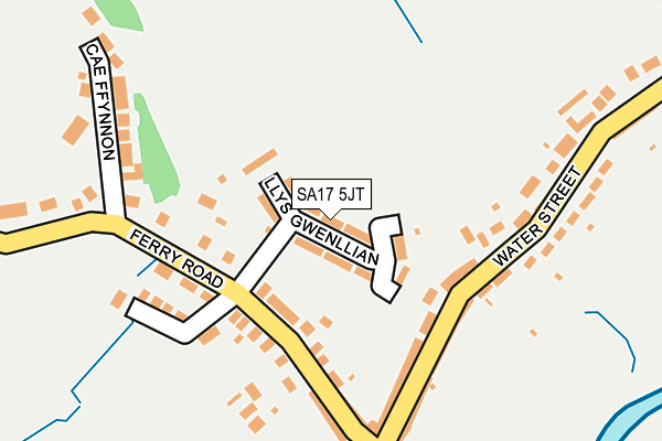 SA17 5JT map - OS OpenMap – Local (Ordnance Survey)