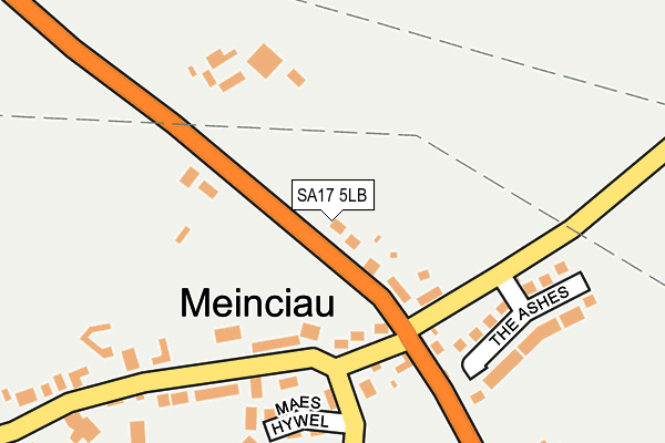 SA17 5LB map - OS OpenMap – Local (Ordnance Survey)