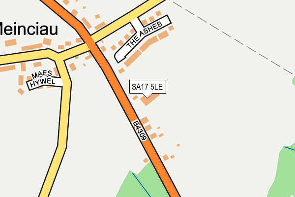 SA17 5LE map - OS OpenMap – Local (Ordnance Survey)