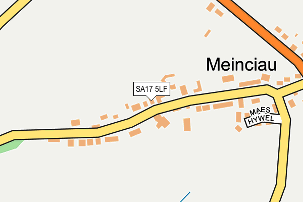 SA17 5LF map - OS OpenMap – Local (Ordnance Survey)
