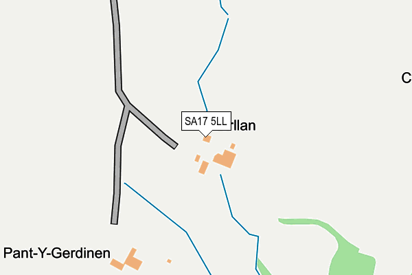 SA17 5LL map - OS OpenMap – Local (Ordnance Survey)