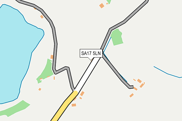 SA17 5LN map - OS OpenMap – Local (Ordnance Survey)