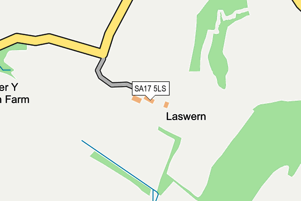 SA17 5LS map - OS OpenMap – Local (Ordnance Survey)