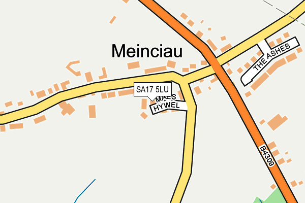 SA17 5LU map - OS OpenMap – Local (Ordnance Survey)