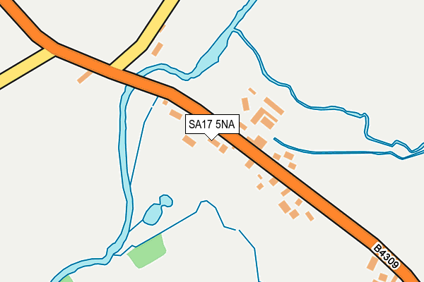 SA17 5NA map - OS OpenMap – Local (Ordnance Survey)