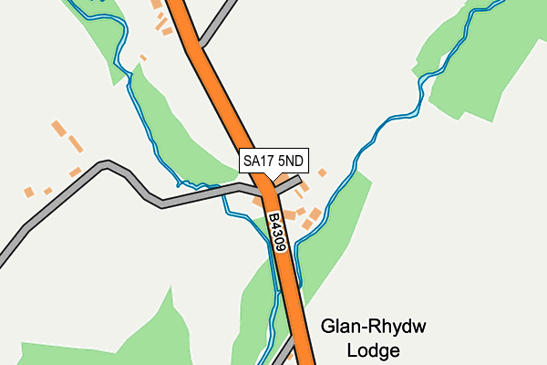 SA17 5ND map - OS OpenMap – Local (Ordnance Survey)