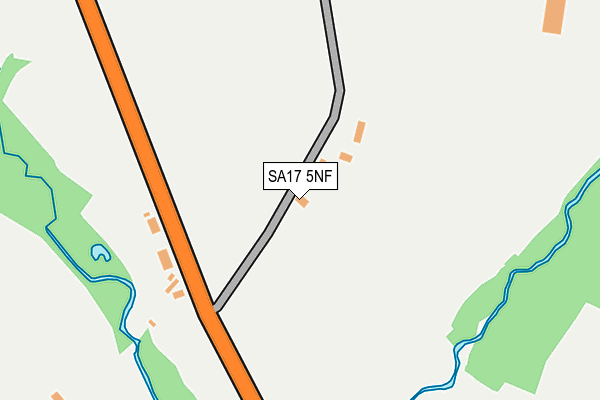 SA17 5NF map - OS OpenMap – Local (Ordnance Survey)