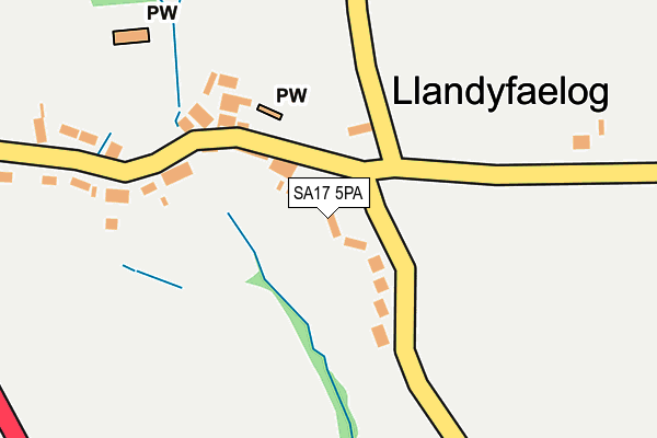 SA17 5PA map - OS OpenMap – Local (Ordnance Survey)