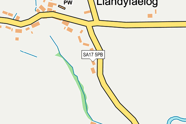 SA17 5PB map - OS OpenMap – Local (Ordnance Survey)