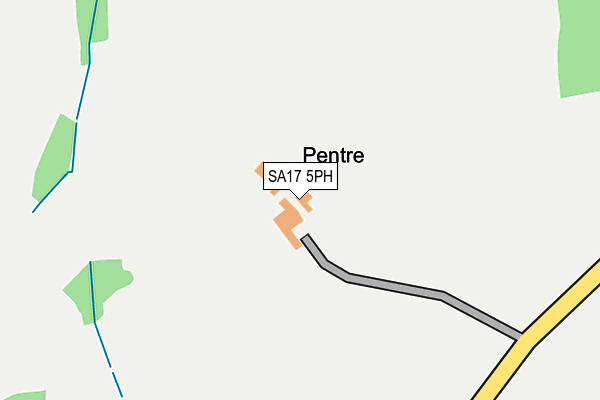 SA17 5PH map - OS OpenMap – Local (Ordnance Survey)