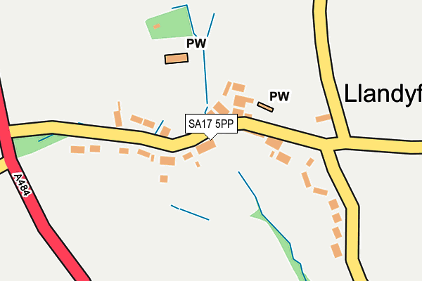 SA17 5PP map - OS OpenMap – Local (Ordnance Survey)