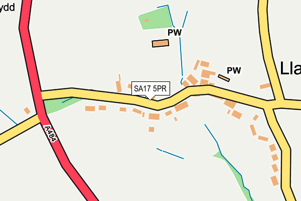 SA17 5PR map - OS OpenMap – Local (Ordnance Survey)