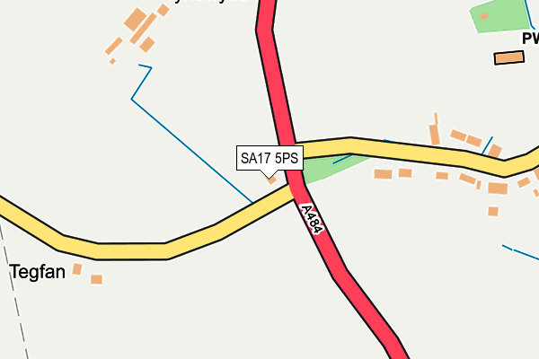 SA17 5PS map - OS OpenMap – Local (Ordnance Survey)