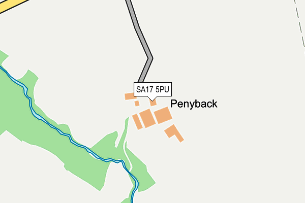 SA17 5PU map - OS OpenMap – Local (Ordnance Survey)