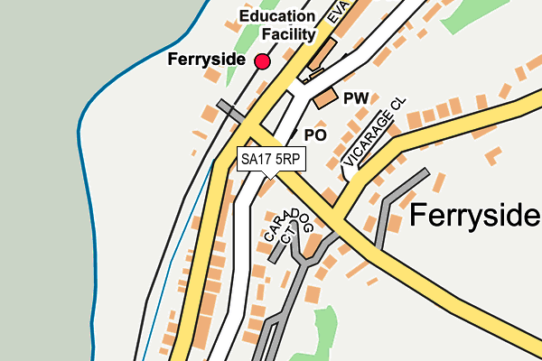 SA17 5RP map - OS OpenMap – Local (Ordnance Survey)