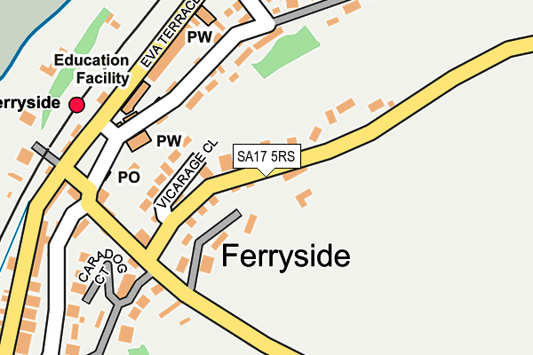 SA17 5RS map - OS OpenMap – Local (Ordnance Survey)