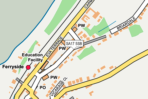 SA17 5SB map - OS OpenMap – Local (Ordnance Survey)