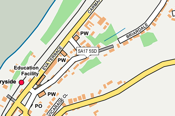 SA17 5SD map - OS OpenMap – Local (Ordnance Survey)