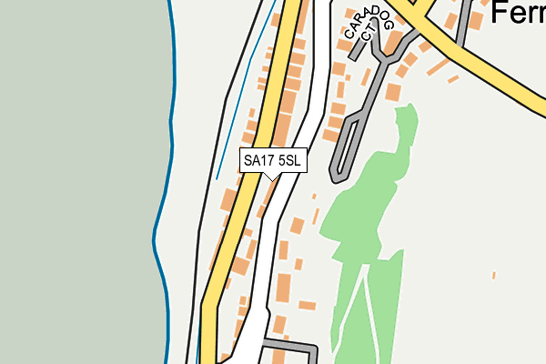 SA17 5SL map - OS OpenMap – Local (Ordnance Survey)