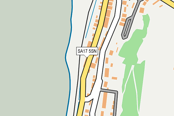 SA17 5SN map - OS OpenMap – Local (Ordnance Survey)