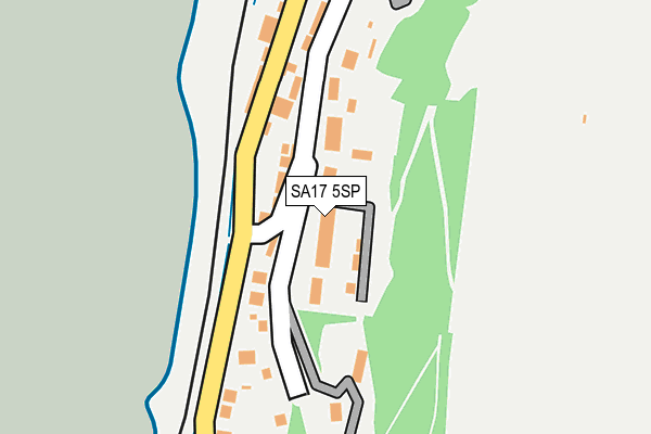 SA17 5SP map - OS OpenMap – Local (Ordnance Survey)