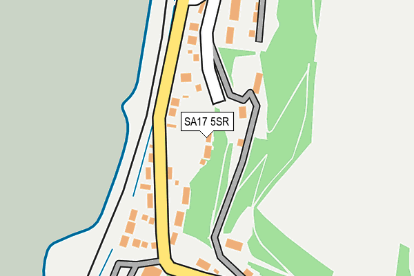 SA17 5SR map - OS OpenMap – Local (Ordnance Survey)