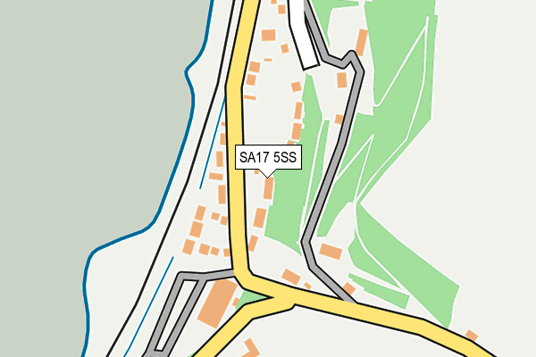 SA17 5SS map - OS OpenMap – Local (Ordnance Survey)