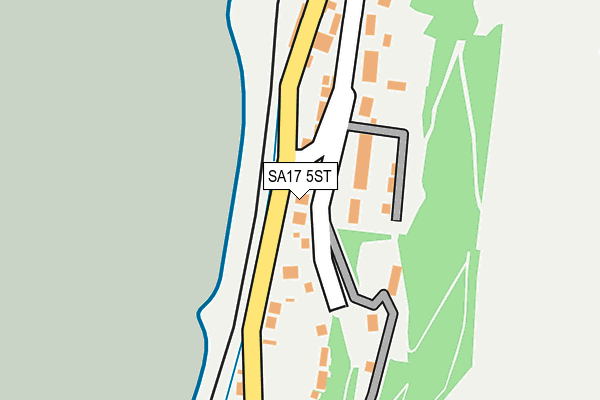 SA17 5ST map - OS OpenMap – Local (Ordnance Survey)